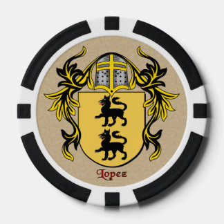 Lot De Jeton De Poker Armoiries héraldiques de Lopez