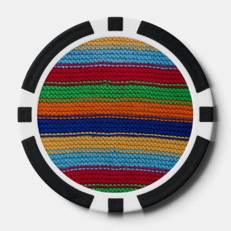 Lot De Jeton De Poker Bandes tricotées colorées