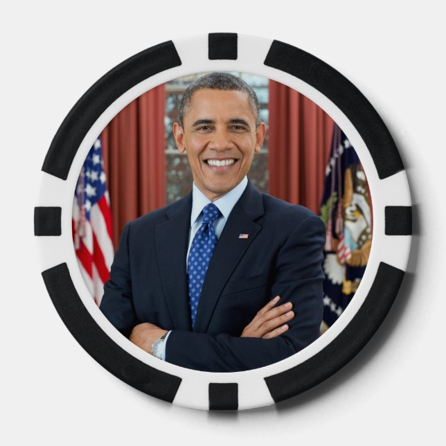 Lot De Jeton De Poker Barack Obama (Recto)