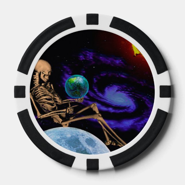 Lot De Jeton De Poker Bones Poker Chips (Recto)