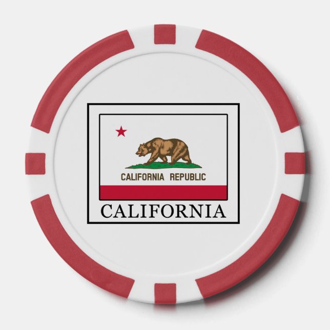 Lot De Jeton De Poker Californie (Recto)