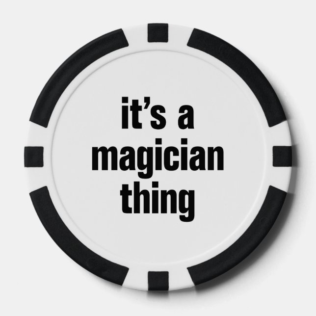 Lot De Jeton De Poker c'est magique (Recto)