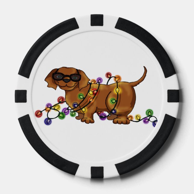 Lot De Jeton De Poker Chien brillant (Recto)