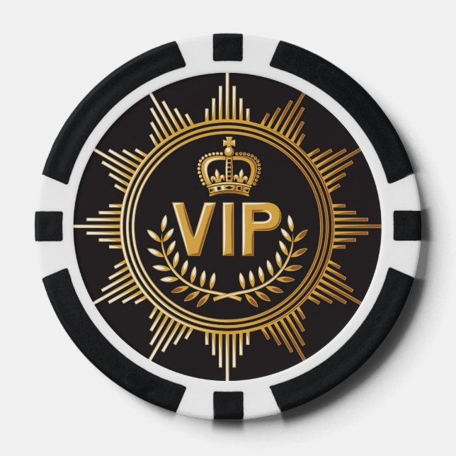 Lot De Jeton De Poker Chip de poker VIP (Recto)