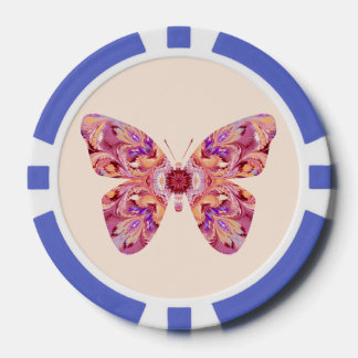 Lot De Jeton De Poker Chips de poker Kaleidoscope Papillon