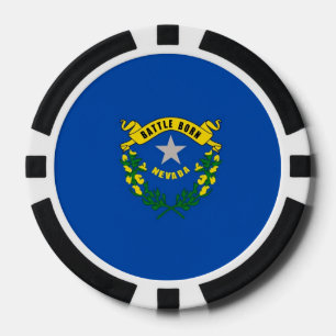 Lot De Jeton De Poker Chips de poker patriotique avec Drapeau du Nevada