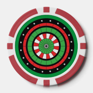 Lot De Jeton De Poker Cible de fléchettes de Noël