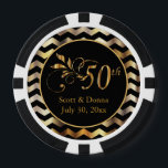 Lot De Jeton De Poker Classy 50e Anniversaire de Mariage d'or<br><div class="desc">Jetons de poker. 50e Anniversaire Mariage d'or Design prêt pour vous à personnaliser. REMARQUE : SEULEMENT CHANGER LES ZONES MODÈLES NÉCESSAIRES! 😀 Si nécessaire, vous pouvez supprimer le texte et commencer à ajouter le texte et la police que vous voulez. 📌 Si vous avez besoin d'une personnalisation plus poussée, cliquez...</div>