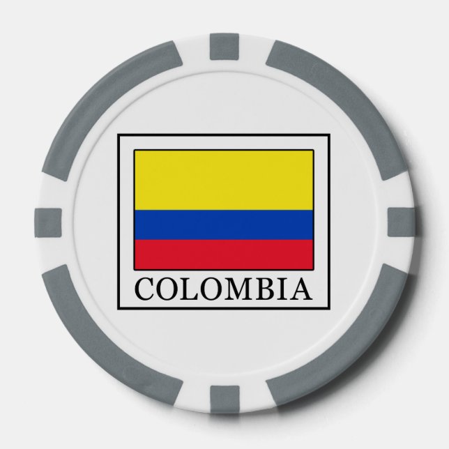 Lot De Jeton De Poker Colombie (Recto)