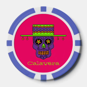 Lot De Jeton De Poker Crâne de sucre Gaucho