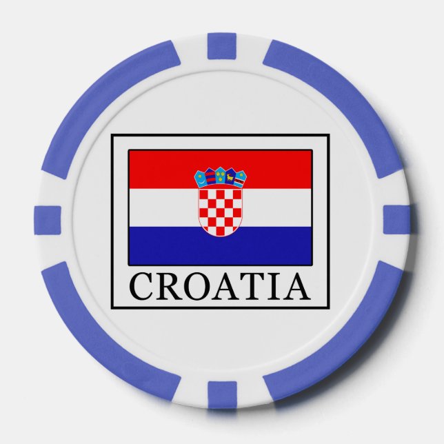 Lot De Jeton De Poker Croatie (Recto)