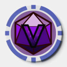 DEADLANDS - Chip de Poker d'équipe violet