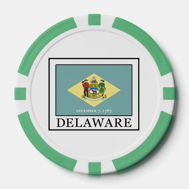 Lot De Jeton De Poker Delaware (Recto)