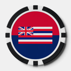 Lot De Jeton De Poker Drapeau d'État d'Hawaii