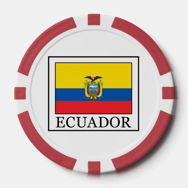 Lot De Jeton De Poker Équateur (Recto)