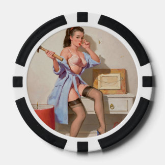 Lot De Jeton De Poker Fille à ongle mal-up