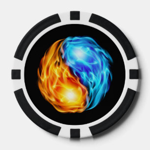 Lot De Jeton De Poker Flames jumelles