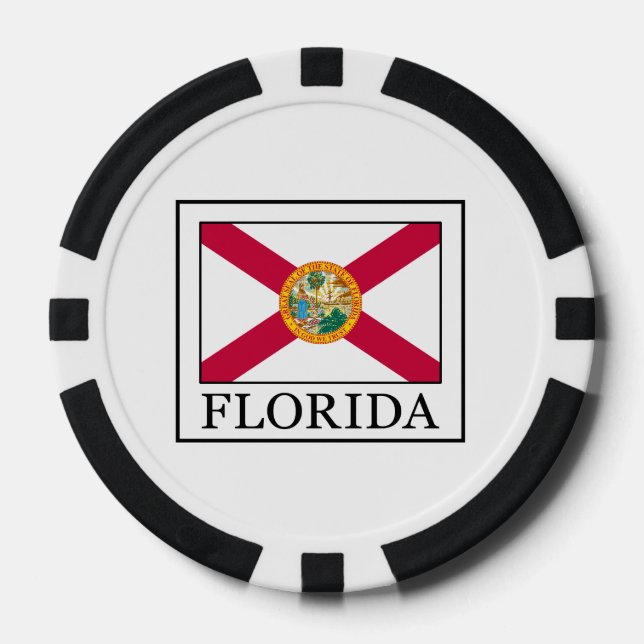 Lot De Jeton De Poker Floride (Recto)