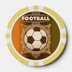 Lot De Jeton De Poker Football Soccer Sport Ball