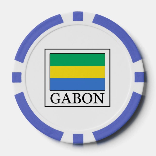 Lot De Jeton De Poker Gabon (Recto)