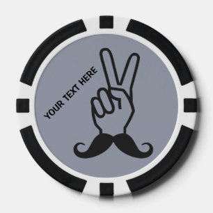 Lot De Jeton De Poker Gagner Mustache puces de poker personnalisé
