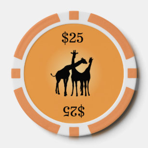 Lot De Jeton De Poker Girafe Flirty