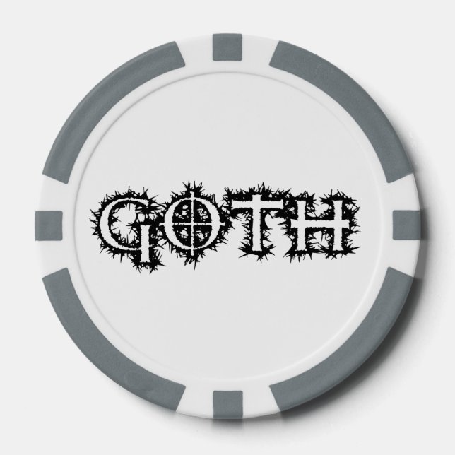 Lot De Jeton De Poker Goth (Recto)