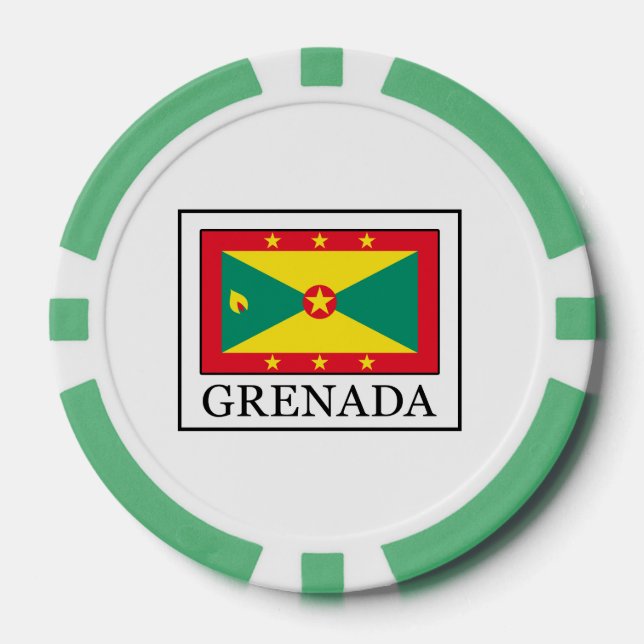 Lot De Jeton De Poker Grenade (Recto)