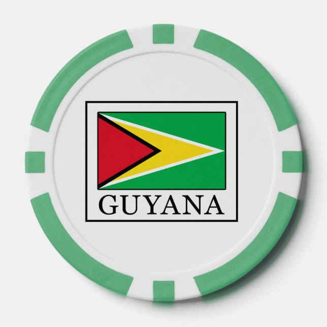 Lot De Jeton De Poker Guyana (Recto)