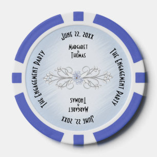 Lot De Jeton De Poker Invitation de la partie d'engagement unique