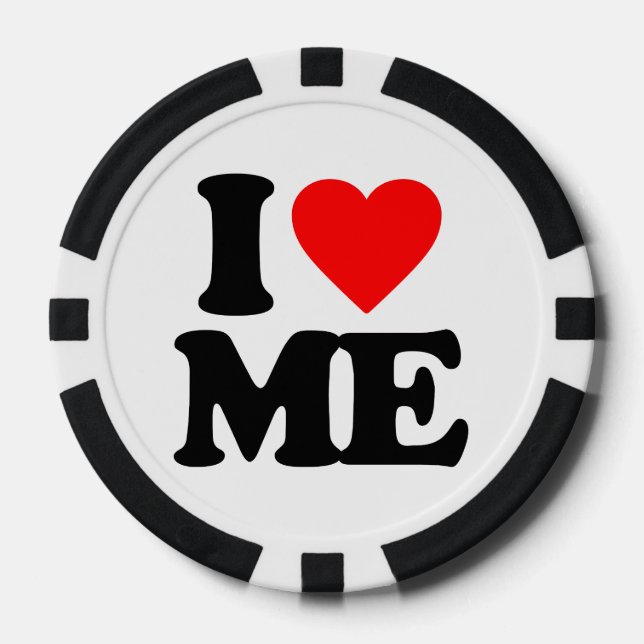 LOT DE JETON DE POKER JE M'AIME (Recto)