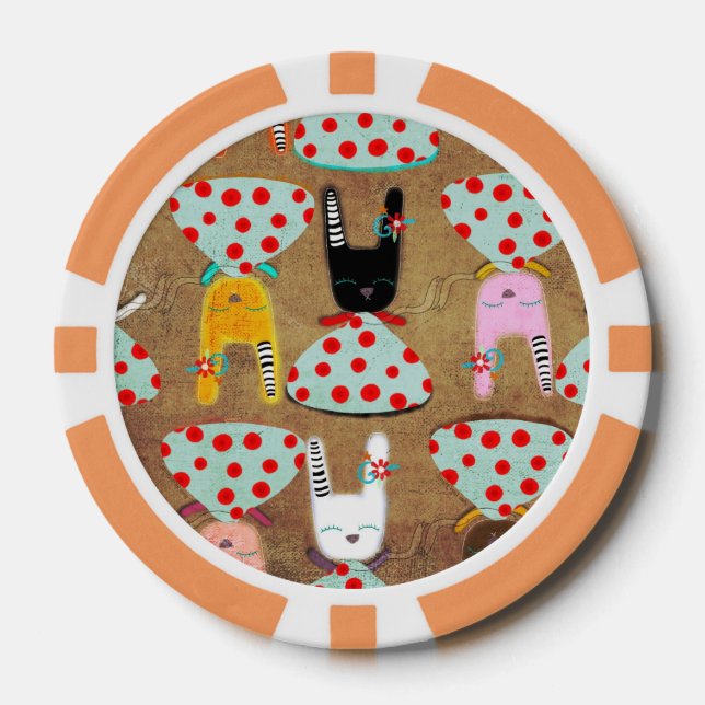 Lot De Jeton De Poker Lapin (Recto)