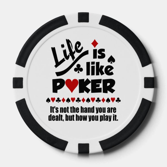 Lot De Jeton De Poker LIFE LIKE POKER puces de poker personnalisées (Recto)