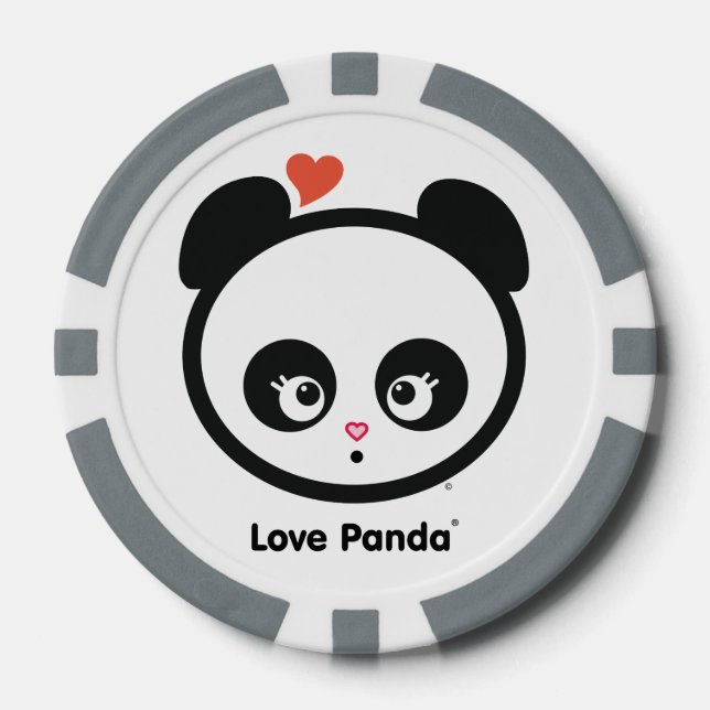 Lot De Jeton De Poker Love Panda® (Recto)