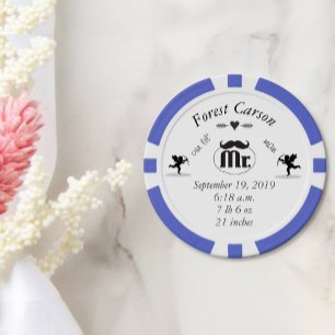 Lot De Jeton De Poker M. Mustache Lil Man Baby Boy Statistiques