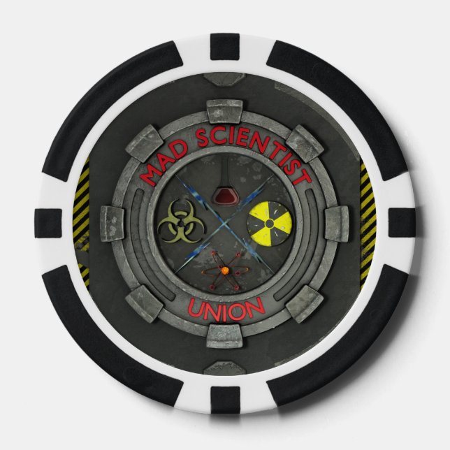Lot De Jeton De Poker Mad Scientist Union (Recto)