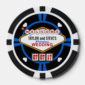 Lot De Jeton De Poker Mariage Favor Vegas Casino Chips de Poker
