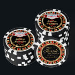 Lot De Jeton De Poker Marié(Ajouter votre ville et votre État)<br><div class="desc">Chips de Poker style Casino. Mariage dans (Ajouter votre ville et votre État). Doté d'un design rouge, or et noir profond, prêt à être personnalisé. Faites une grande fête en faveur de gardien pour vos invités. Plus de couleurs sont disponibles. Remarque : Toutes les zones de modèle n'ont pas besoin...</div>