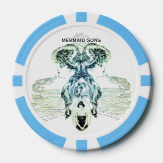 Lot De Jeton De Poker Mermaid Chanson Sea Love Romance Golf Ball Marker