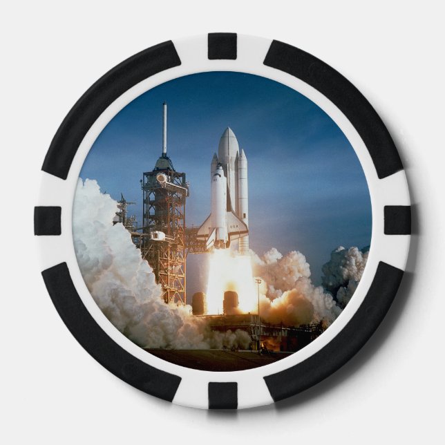 Lot De Jeton De Poker Navette spatiale Columbia lancement (Recto)