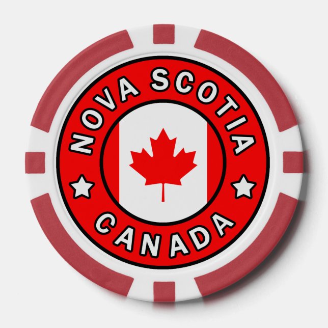 Lot De Jeton De Poker Nouvelle-Écosse Canada (Recto)