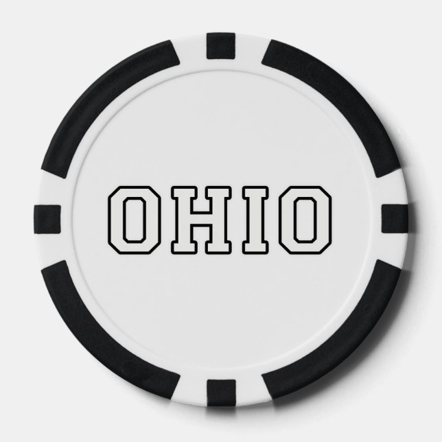 Lot De Jeton De Poker Ohio (Recto)