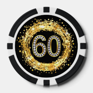 Lot De Jeton De Poker Or des confettis de parties scintillantes du