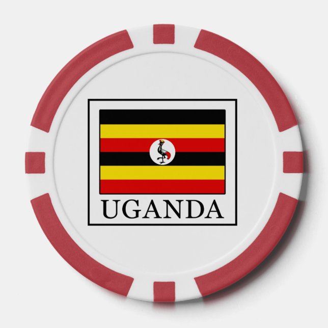 Lot De Jeton De Poker Ouganda (Recto)