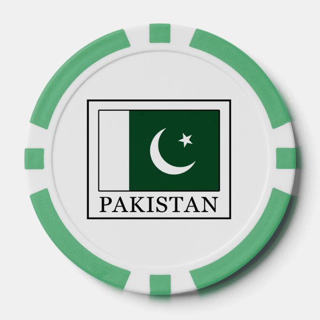 Lot De Jeton De Poker Pakistan (Recto)