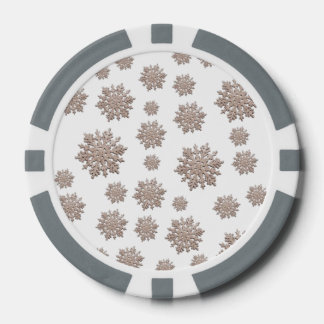 Lot De Jeton De Poker Parties scintillant Snowflakes