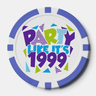 Lot De Jeton De Poker Party Like It's 1999®™ Poker Chips - Design 01