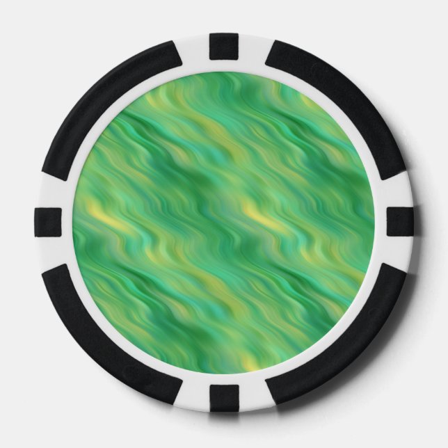 Lot De Jeton De Poker Pine vert Vavy Texture (Recto)
