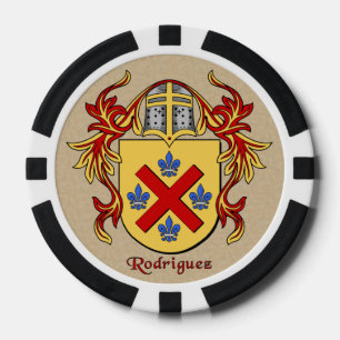 Lot De Jeton De Poker Rodriguez Armoiries héraldiques