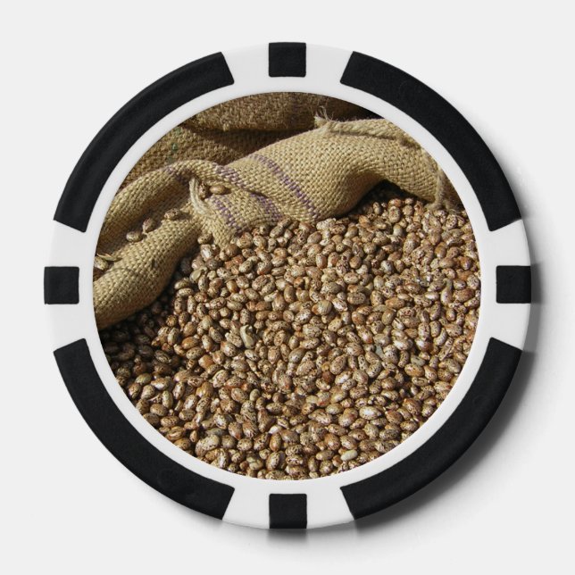 Lot De Jeton De Poker Sac de haricots (Recto)